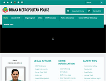 Tablet Screenshot of dmp.gov.bd